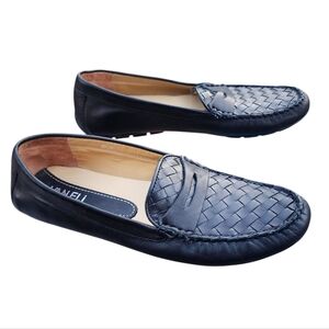 Vaneli Adrik Blue Leather Slip-On Loafers Women's 8.5N